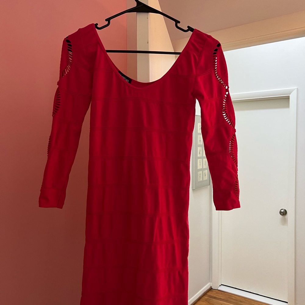 Bebe body con pink dress
